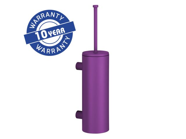 MERIDA STELLA VIOLET LINE wall-mounted toilet brush, long "TUBE" with a lid, violet